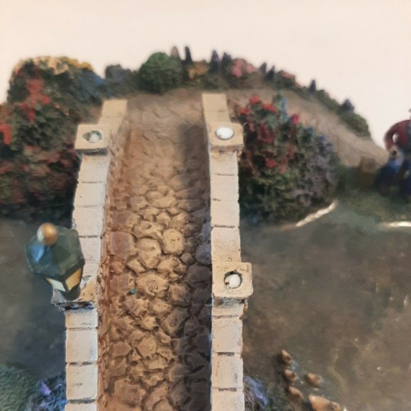 AS IS Vtg Hawthorne Village Thomas Kinkade's Lamplight Bridge Only Numbered - Picture 5 of 10
